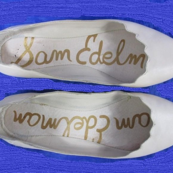 Sam Edelman Augusta Women's Nude Soft Leather Flats Size 8 w/Box - Picture 6 of 6